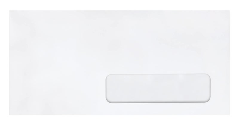 Quality Park Right-Window Envelopes, #10, 24lb, Gummed, White, 500/Box (QUA21332) - Image 2